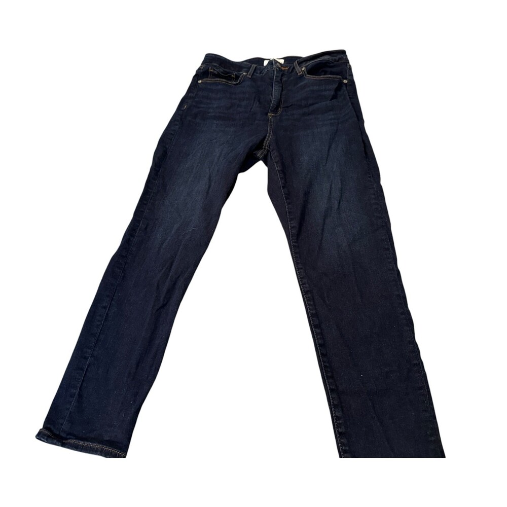 Ann Taylor Loft Womens Sz 30/10 Dark Blue Denim Curvy Skinny Jeans